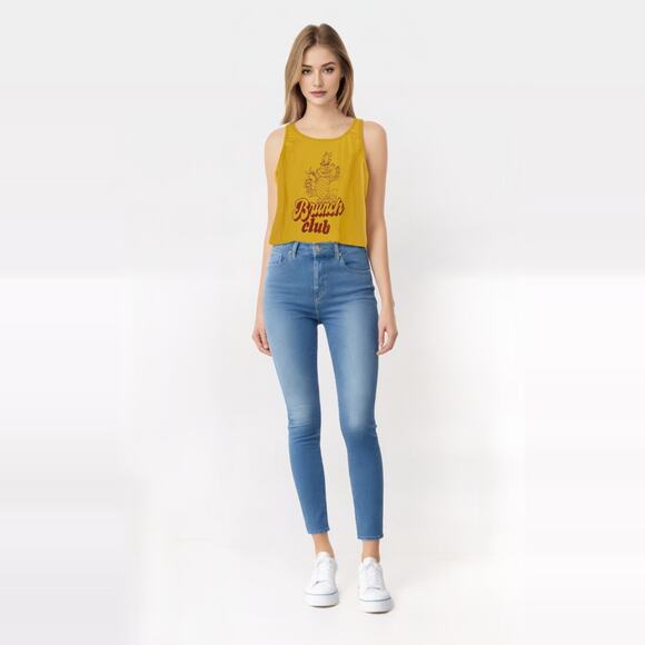 2/$30 Alice in Wonderland Disney Shirt Size S Cheshire Cat Tank Top Shirt Brunch - Picture 3 of 7